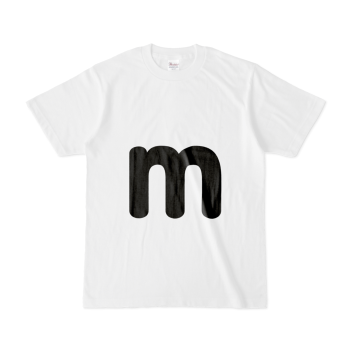「m」（小文字）Tシャツ - S - 白