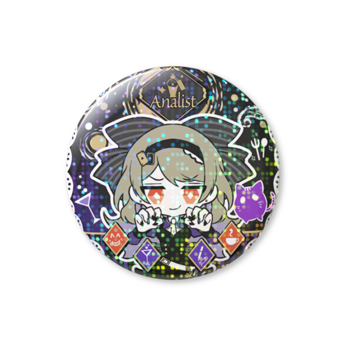 【ぺ】🐯とらぺちぃのホログラム缶バッジ