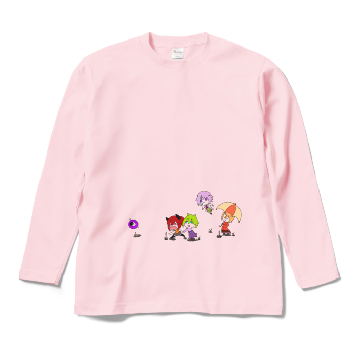 ロングスリーブTシャツ - M - ライトピンク