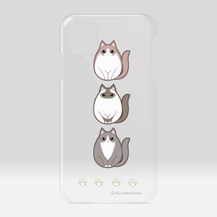 モフころねこクリアiPhoneケース - iPhone11