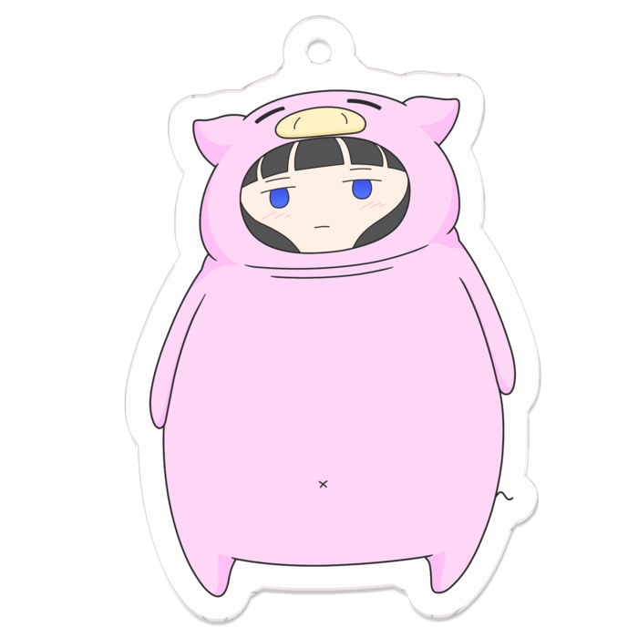 アクリルキーホルダー（コーティング） - 50 x 50 (mm)