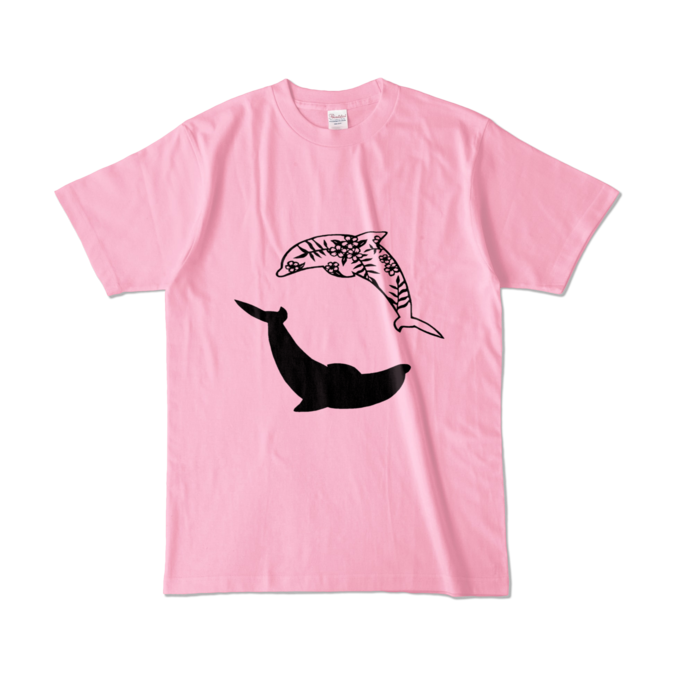カラーTシャツ - L - ピーチ (淡色)