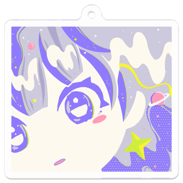 アクリルキーホルダー - 50 x 50 (mm)
