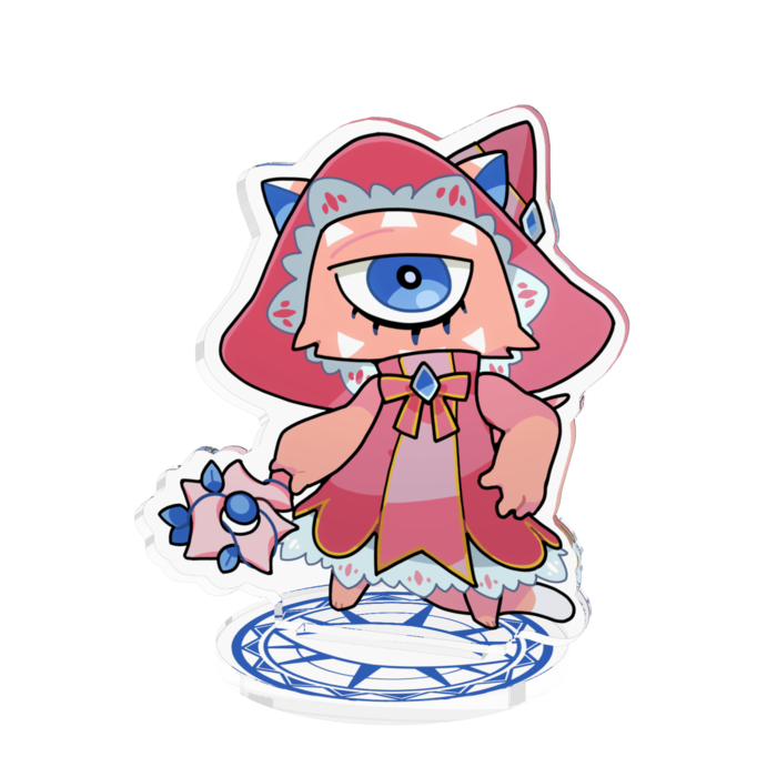 【桃】アクリルフィギュア中 - 70x70mm