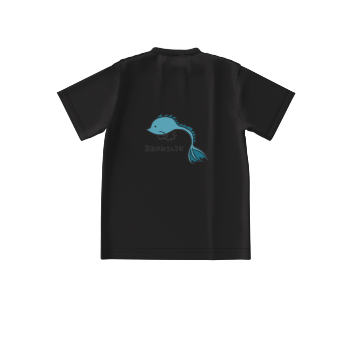 ビッグシルエットTシャツ - S - 背面(ブラック)