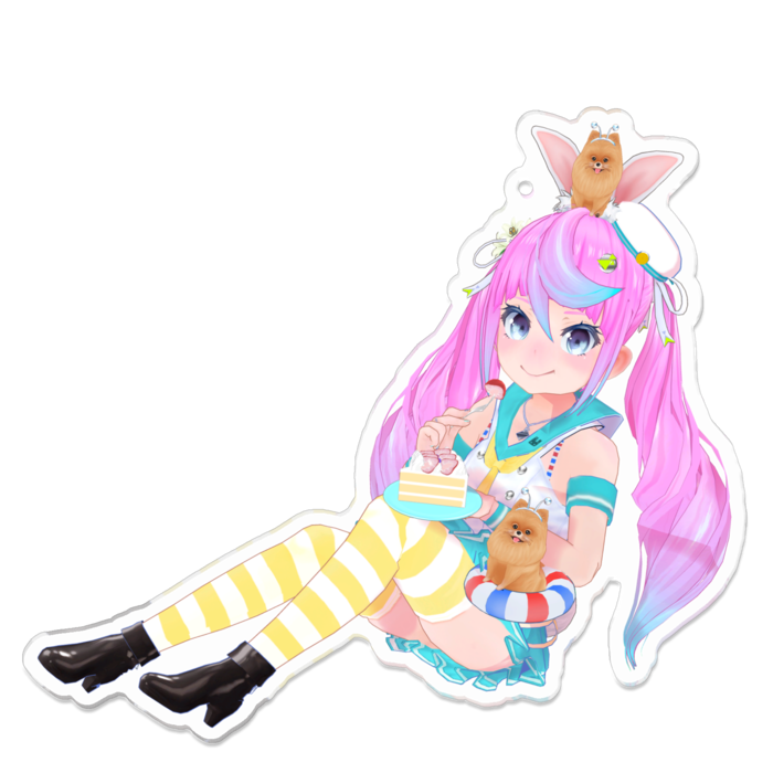 アクリルキーホルダー（コーティング） - 100 x 100 (mm)