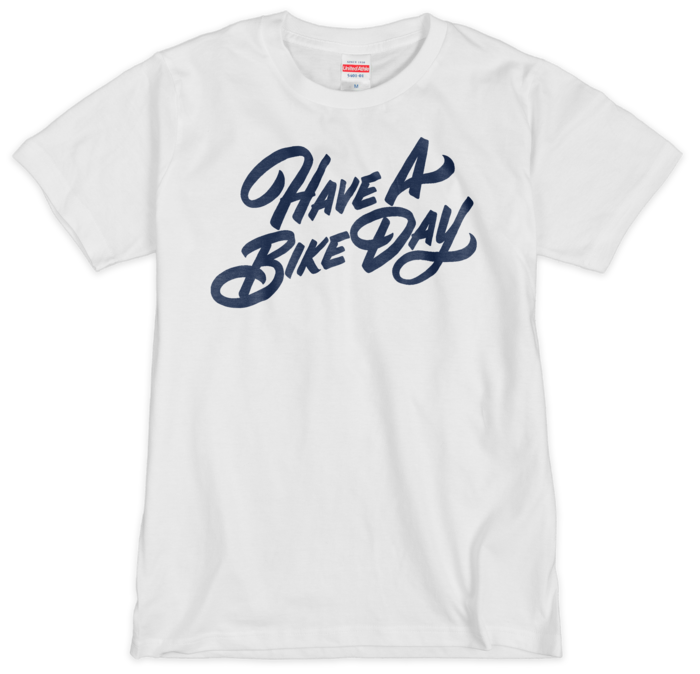 Tシャツ(シルクスクリーン印刷) - M - ④ホワイト/ネイビー