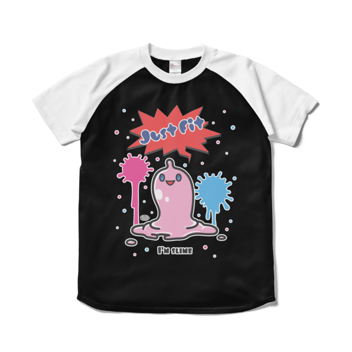 ラグラン（黒×白）　S