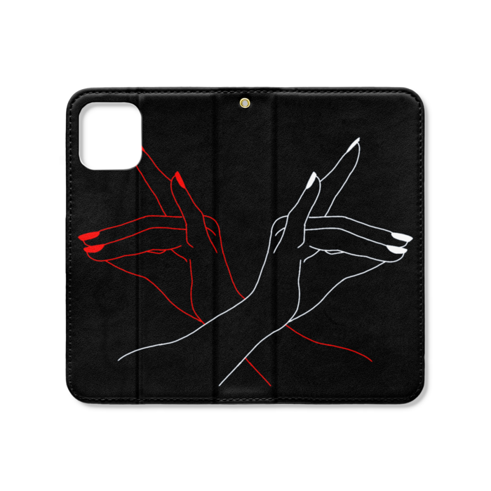 手帳型iPhoneケース（ベルトなし） - iPhone 11 Pro - ストラップ穴 あり