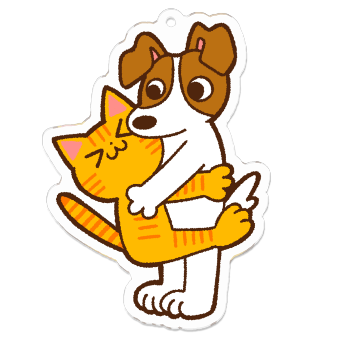 アクリルキーホルダー（コーティング） - 70 x 70 (mm)