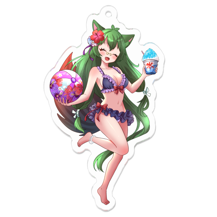 アクリルキーホルダー(笑顔差分) - W70 × 70mm 