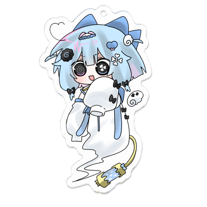 アクリルキーホルダー（コーティング） - 70 x 70 (mm)