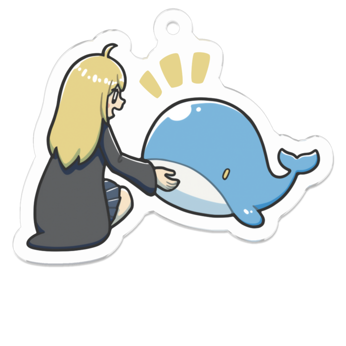 アクリルキーホルダー（コーティング） - 50 x 50 (mm)