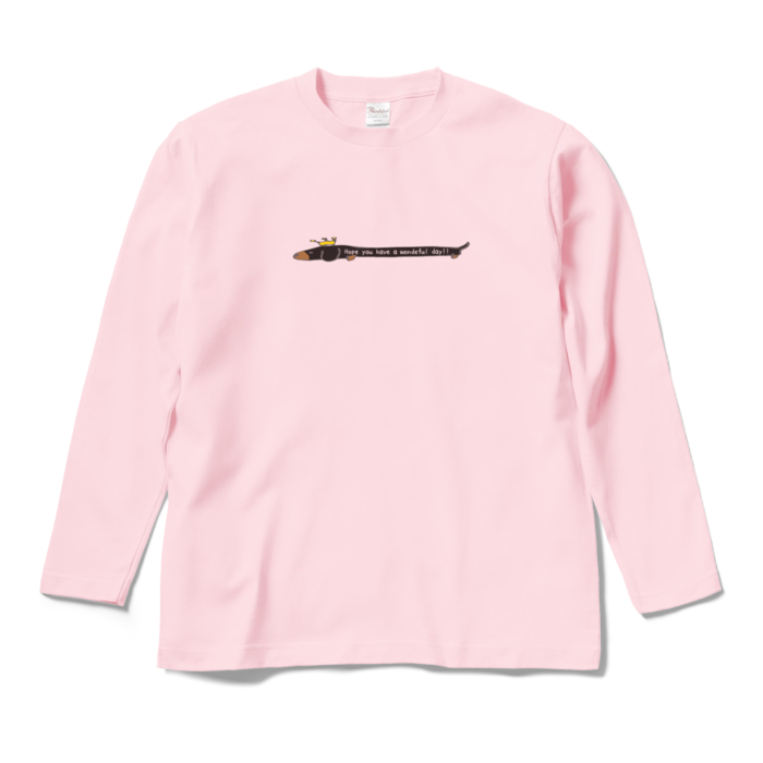 ワンダフルロングスリーブTシャツ - M - ライトピンク