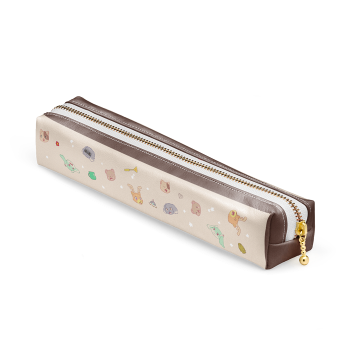 ペンケース - 20 x 4 x 4cm - ホワイト