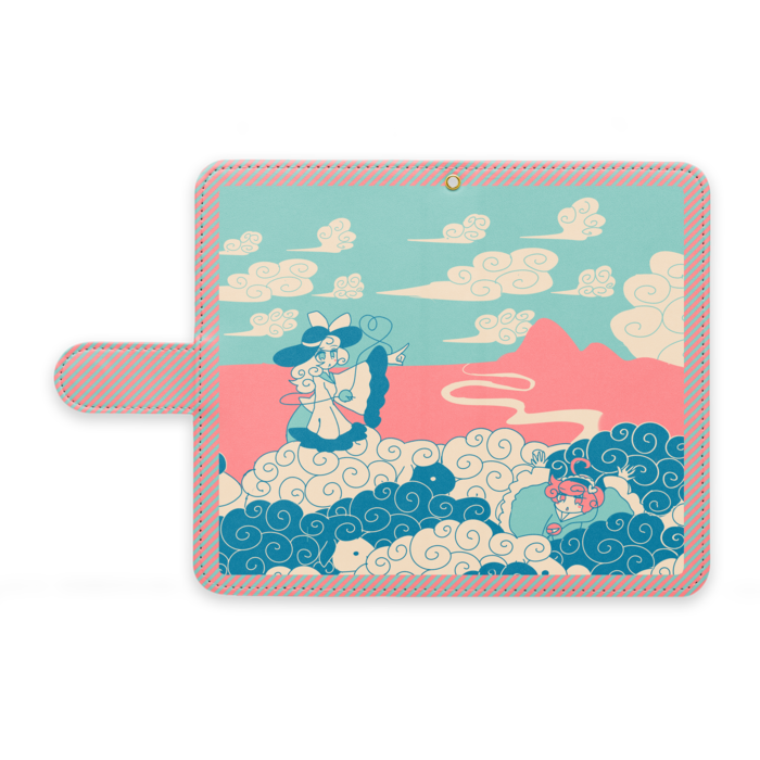 手帳型Androidケース - M - ストラップ穴 あり