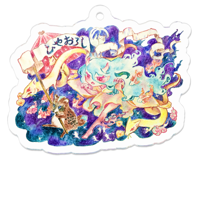 アクリルキーホルダー - 50 x 50 (mm)