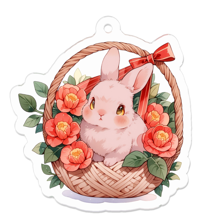 アクリルキーホルダー - 50 x 50 (mm)