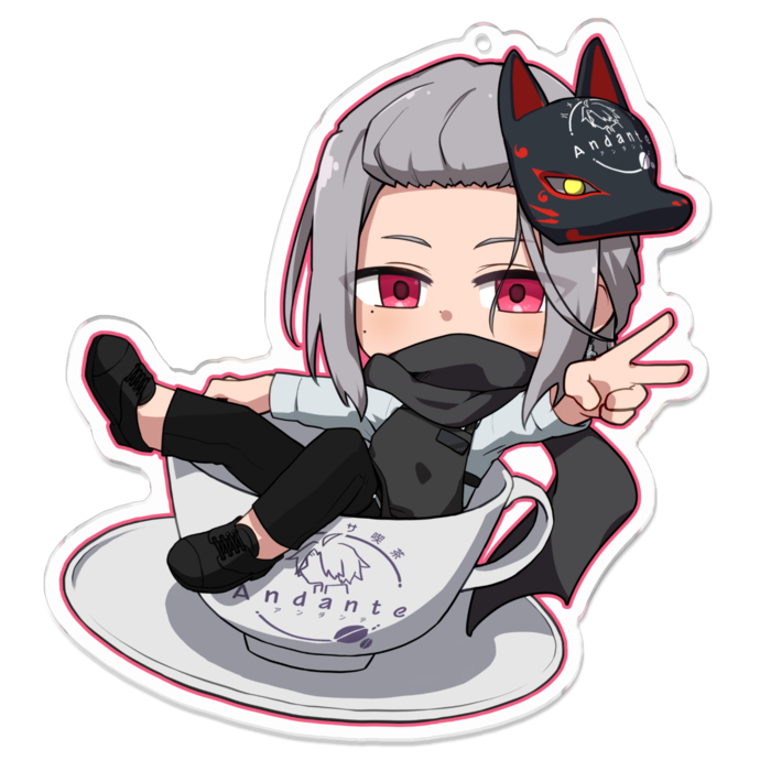 アクリルキーホルダー - 100 x 100 (mm)サイド