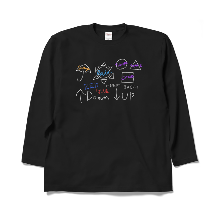 ロングスリーブTシャツ - XL - ブラック