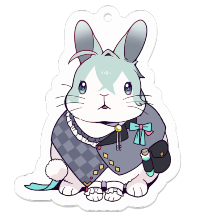 アクリルキーホルダー（コーティング） - 50 x 50 (mm)