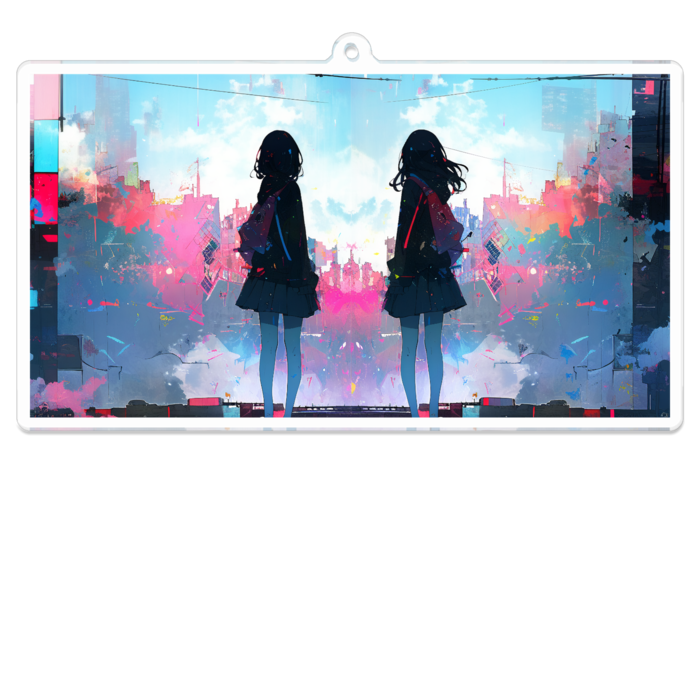 アクリルキーホルダー - 100 x 100 (mm)