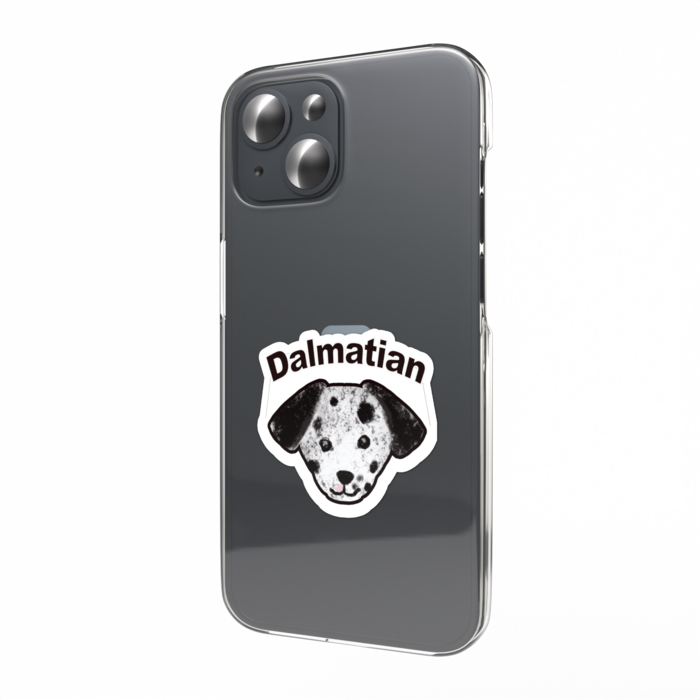 わんこフェイスステッカー（ダルメシアン）