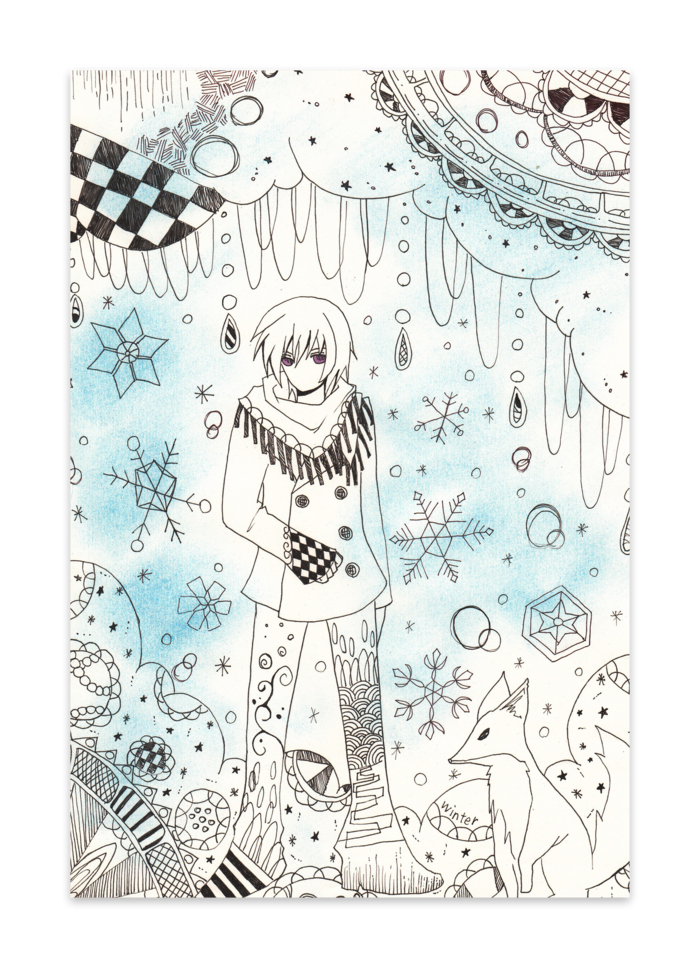 ポストカード(10セット) - ヴァンヌーボVGスノーホワイト195kg