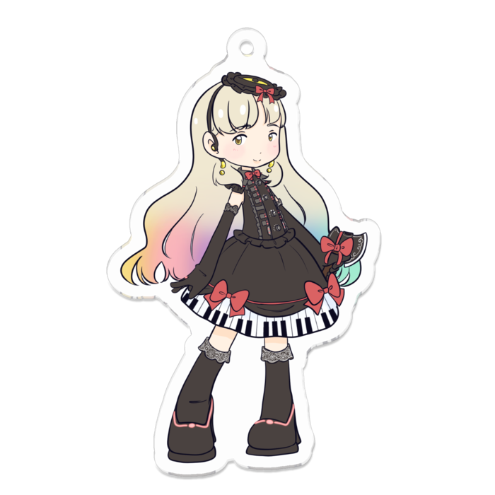 アクリルキーホルダー（コーティング） - 70 x 70 (mm)