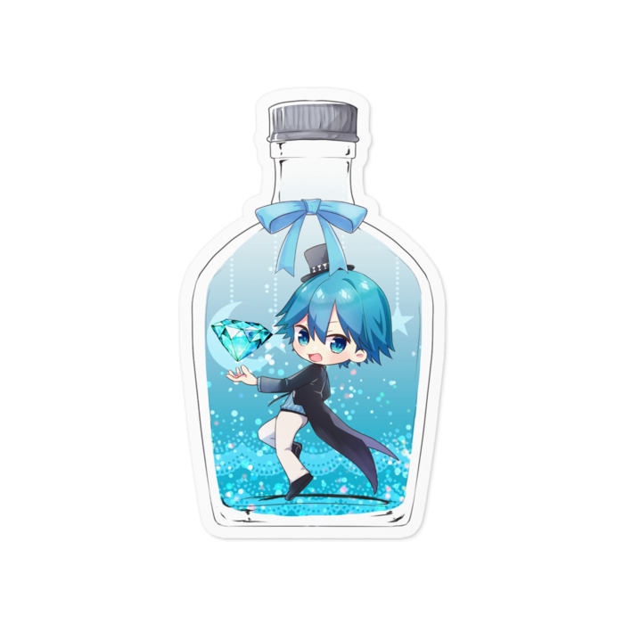 瓶入りステッカー