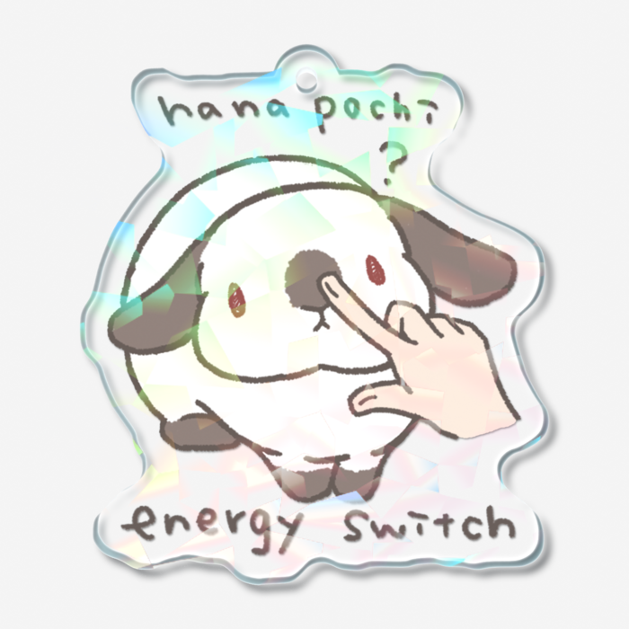 ホログラムアクリルキーホルダー - 50 × 50mm