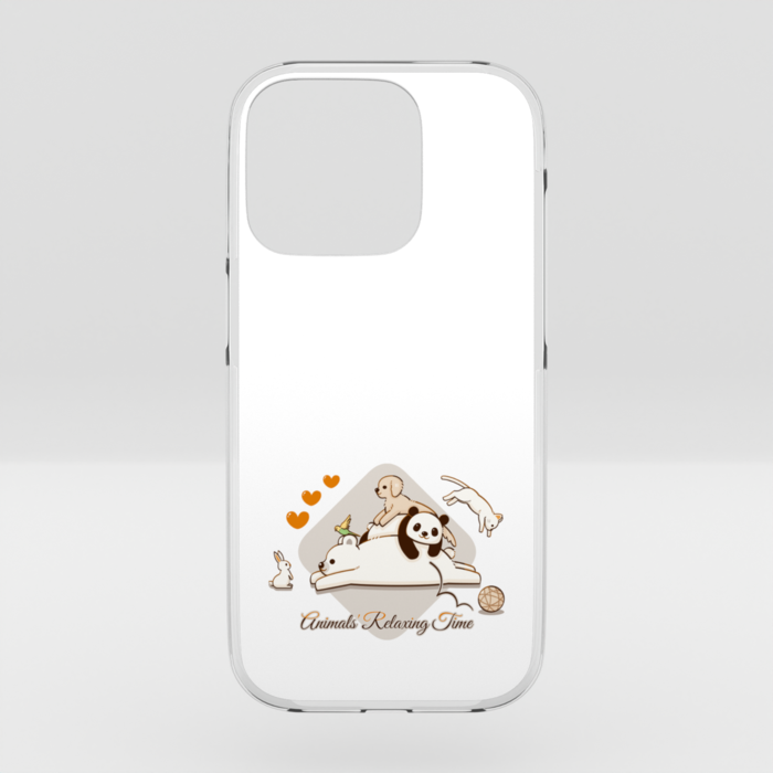 クリアiPhoneケース　白色　iPhone 15Pro