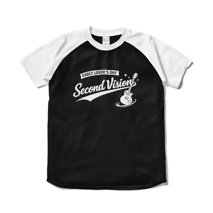 ラグランTシャツ - S - ブラック×ホワイト