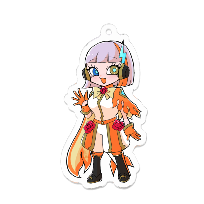 アクリルキーホルダー（コーティング） - 70 x 70 (mm)