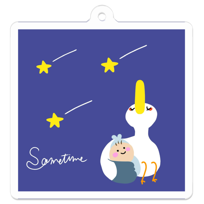 アクリルキーホルダー - 50 x 50 (mm)