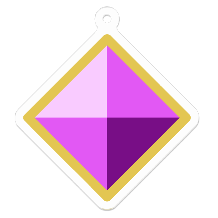 アクリルキーホルダー - 50 x 50 (mm)