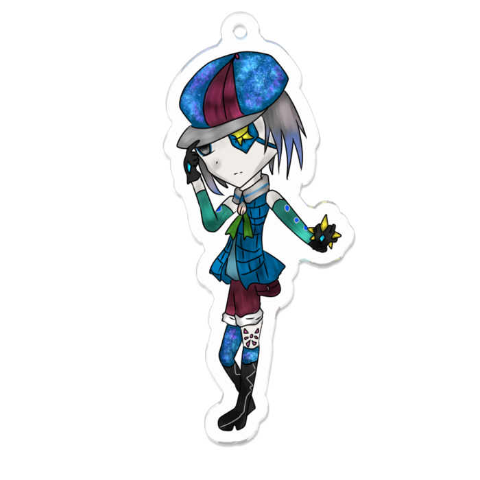 アクリルキーホルダー（コーティング） - 70 x 70 (mm)