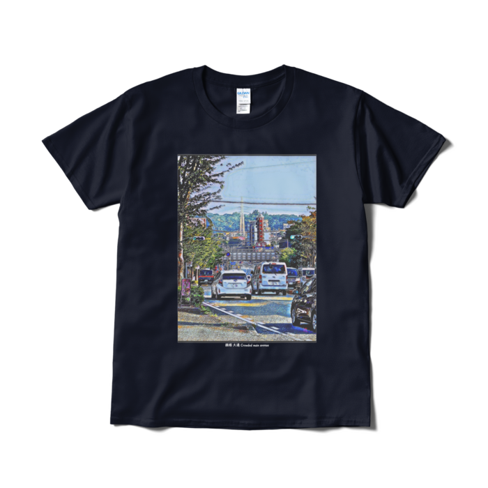 デザイナー Tシャツ - L - ネイビー