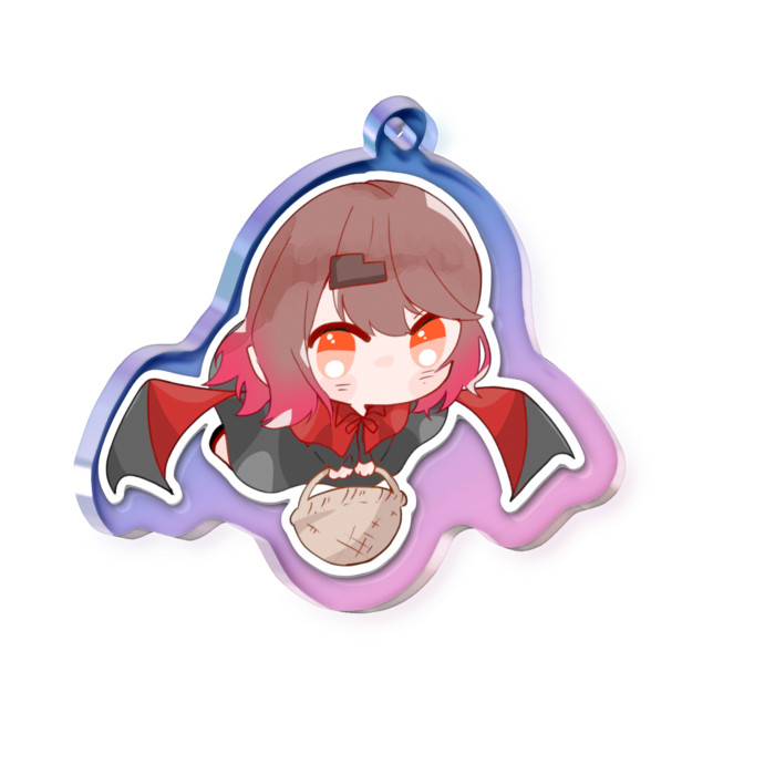 オーロラアクリルキーホルダー - 50 × 50mm