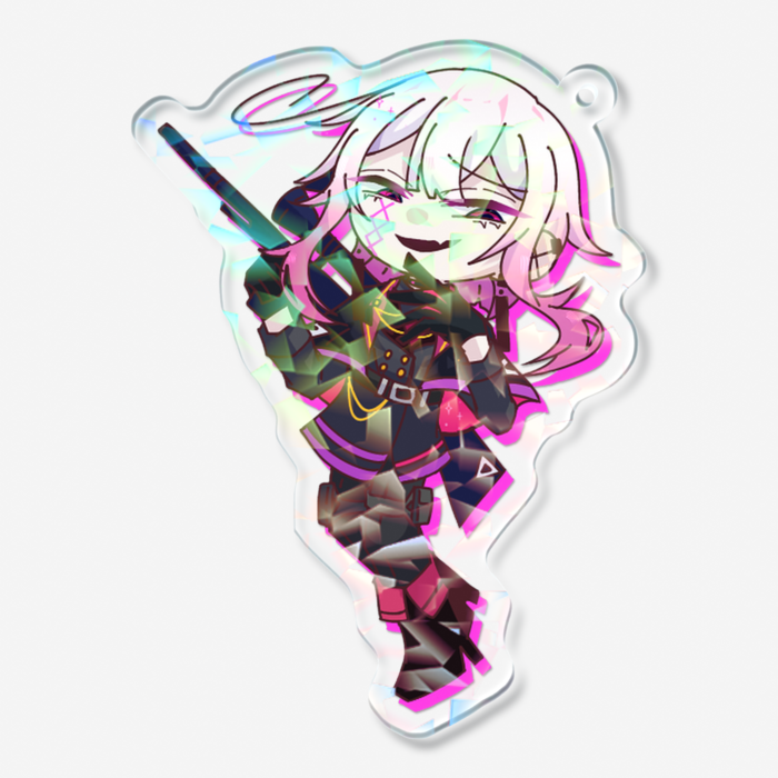 ホログラムアクリルキーホルダー - 70 × 70mm