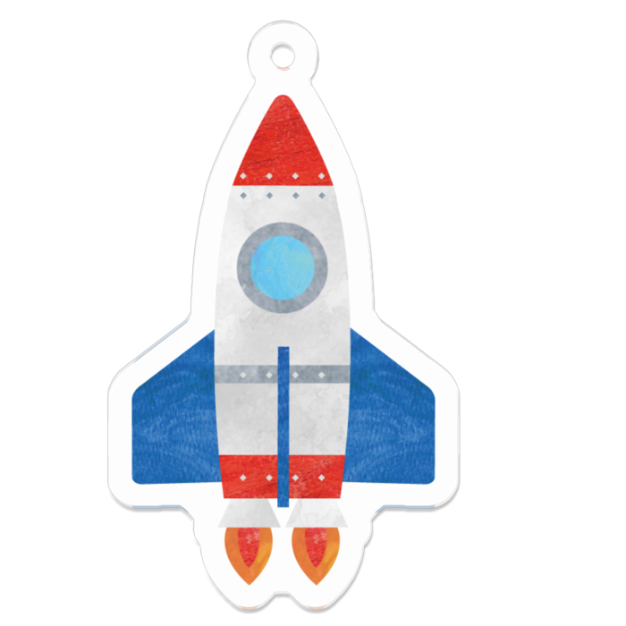 アクリルキーホルダー - 50 x 50 (mm)