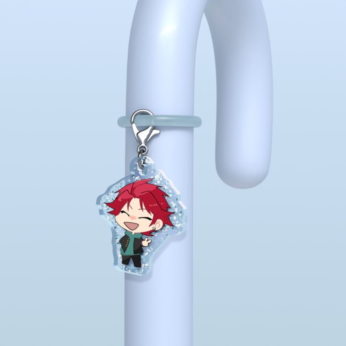 めじるしチャーム - 30 × 30mm【たもっちゃん】ラメ