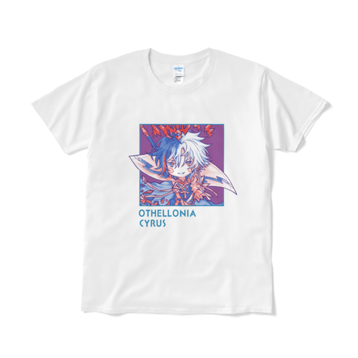 ちびキャラ「皇帝サイラス」デザインTシャツ（L/ホワイト）