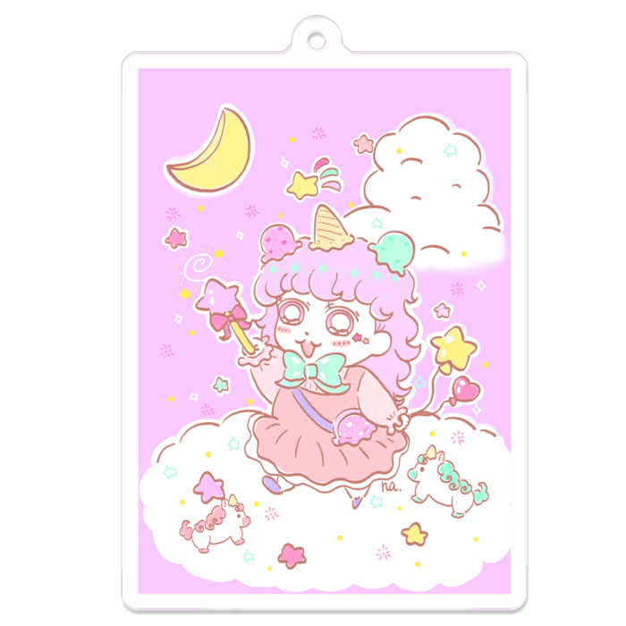 アクリルキーホルダー - 70 x 70 (mm)