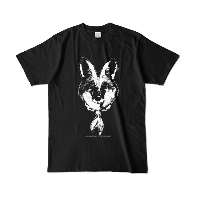 カラーTシャツ(濃色) - L - 正面 - ブラック
