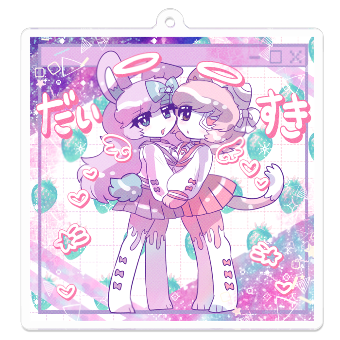 アクリルキーホルダー - 70 x 70 (mm)