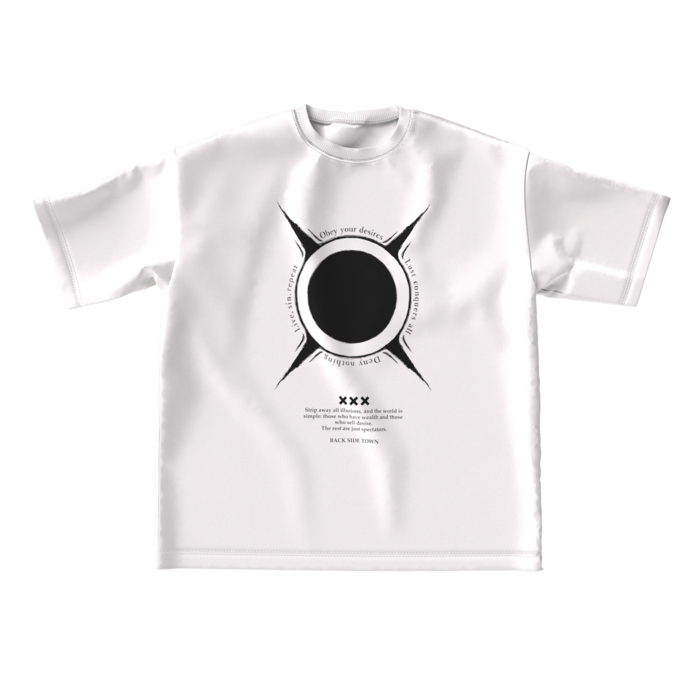 クニズ刺青Tシャツ(白) - L