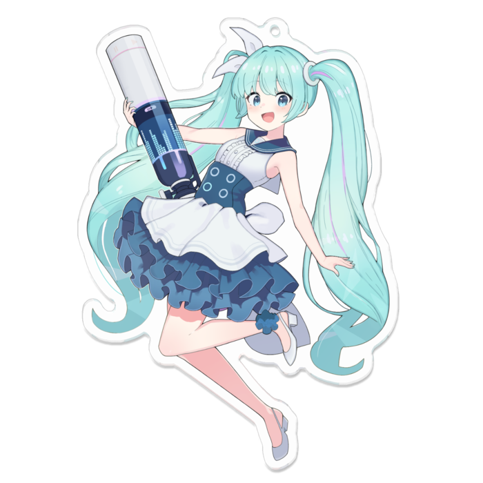 非公式】ブルーアーカイブ初音ミク アクリルキーホルダー
