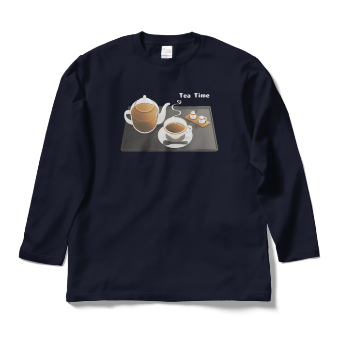 ロングスリーブTシャツ　紺色　L