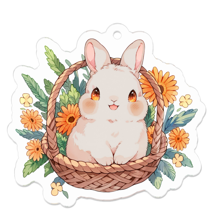 アクリルキーホルダー - 50 x 50 (mm)